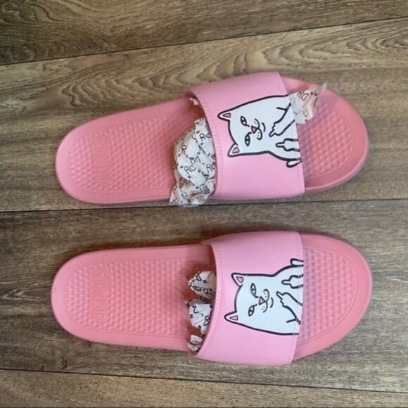 Ripndip Sweet Pink Lord Nermal slides size 11 new - Picture 1 of 2